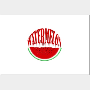 watermelon fruit illustration design Posters and Art